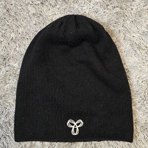 TNA Black Beanie with White Logo